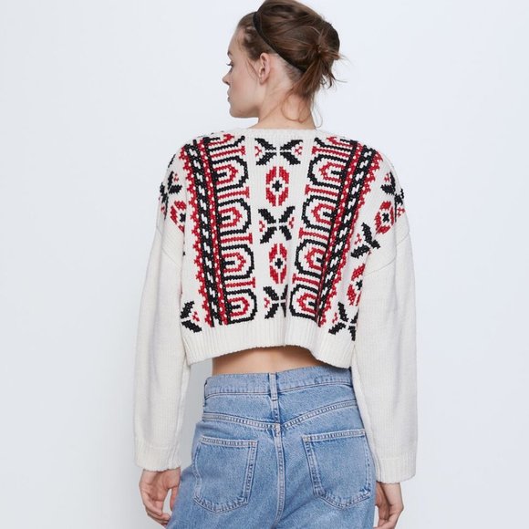 Zara Embroidered Knit Cardigan - Picture 10 of 11
